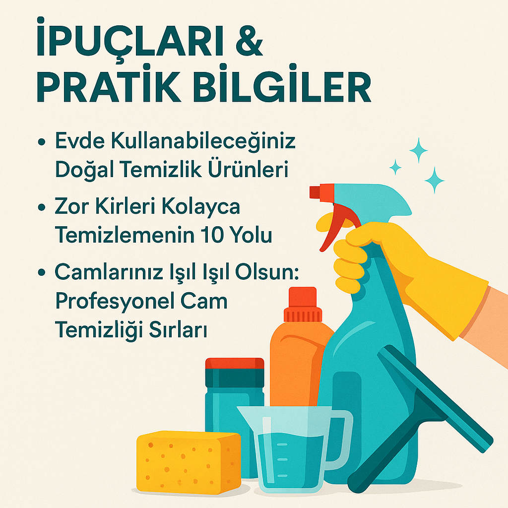 İPUÇLARI & PRATİK BİLGİLER: Temizlikte Hayat Kurtaran Yöntemler